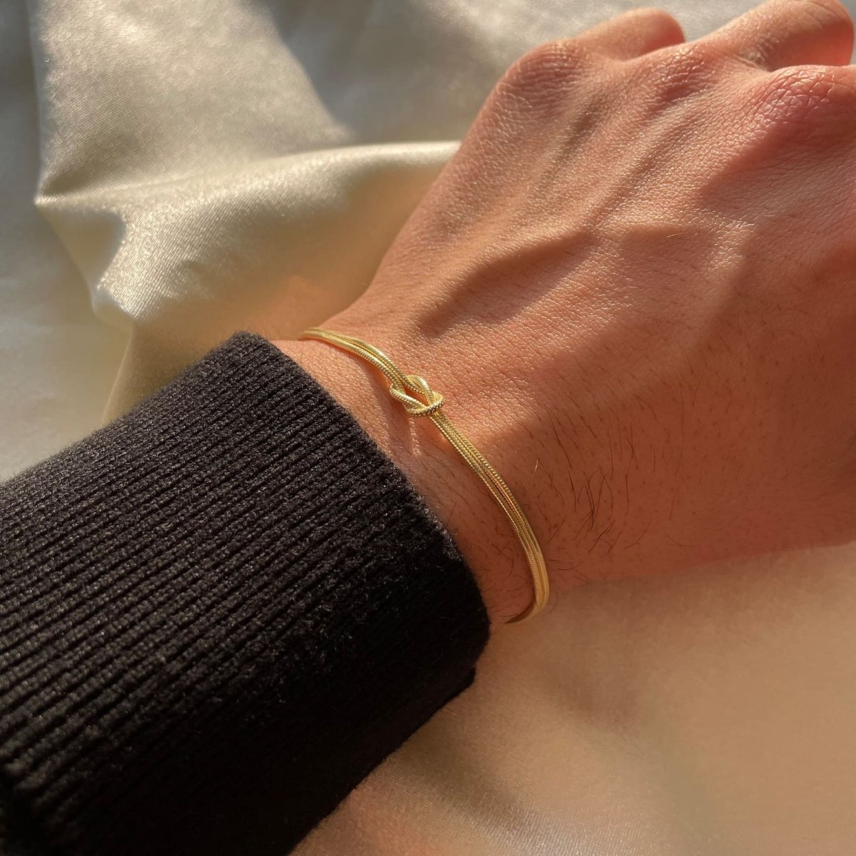 Elske | Minimalistische armband met liefdesknoop - foto 6
