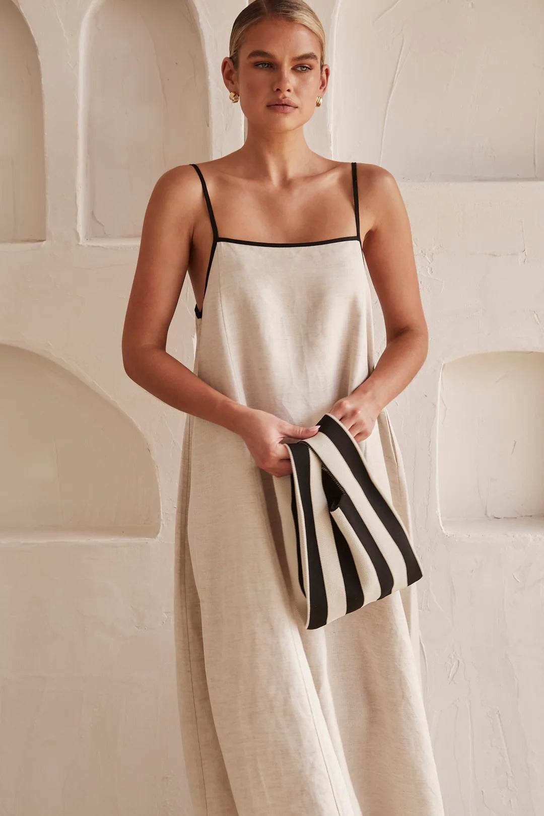 Evi | Maxi jurk voor dames met spaghettibandjes - view 4