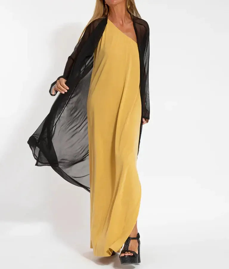 Loise - Stijlvolle Maxi Jurk met One Shoulder voor Dames