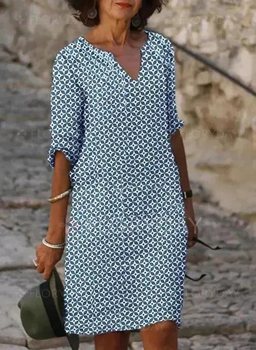 Sophia Jurk - Luchtige Zomerjurk met print