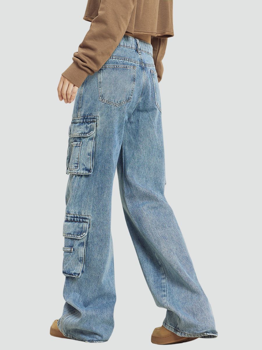 Fenna | Baggy cargo jeans voor dames - view 5