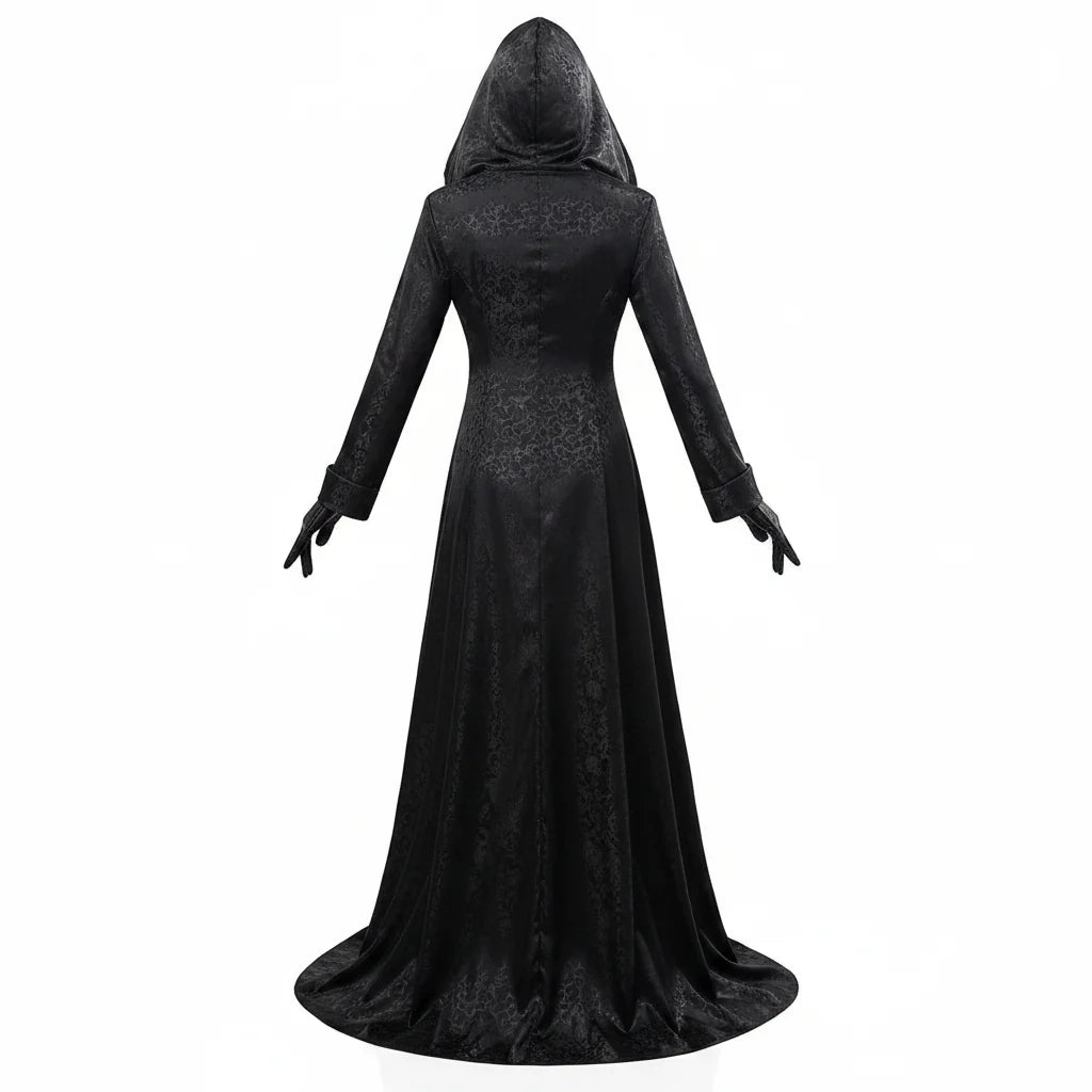Fenna | Gothic cosplay maxi-jurk met capuchon - view 2