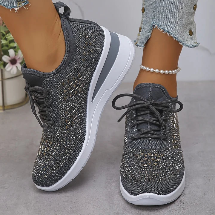 Floortje | Dames sneakers met sleehak - view 15