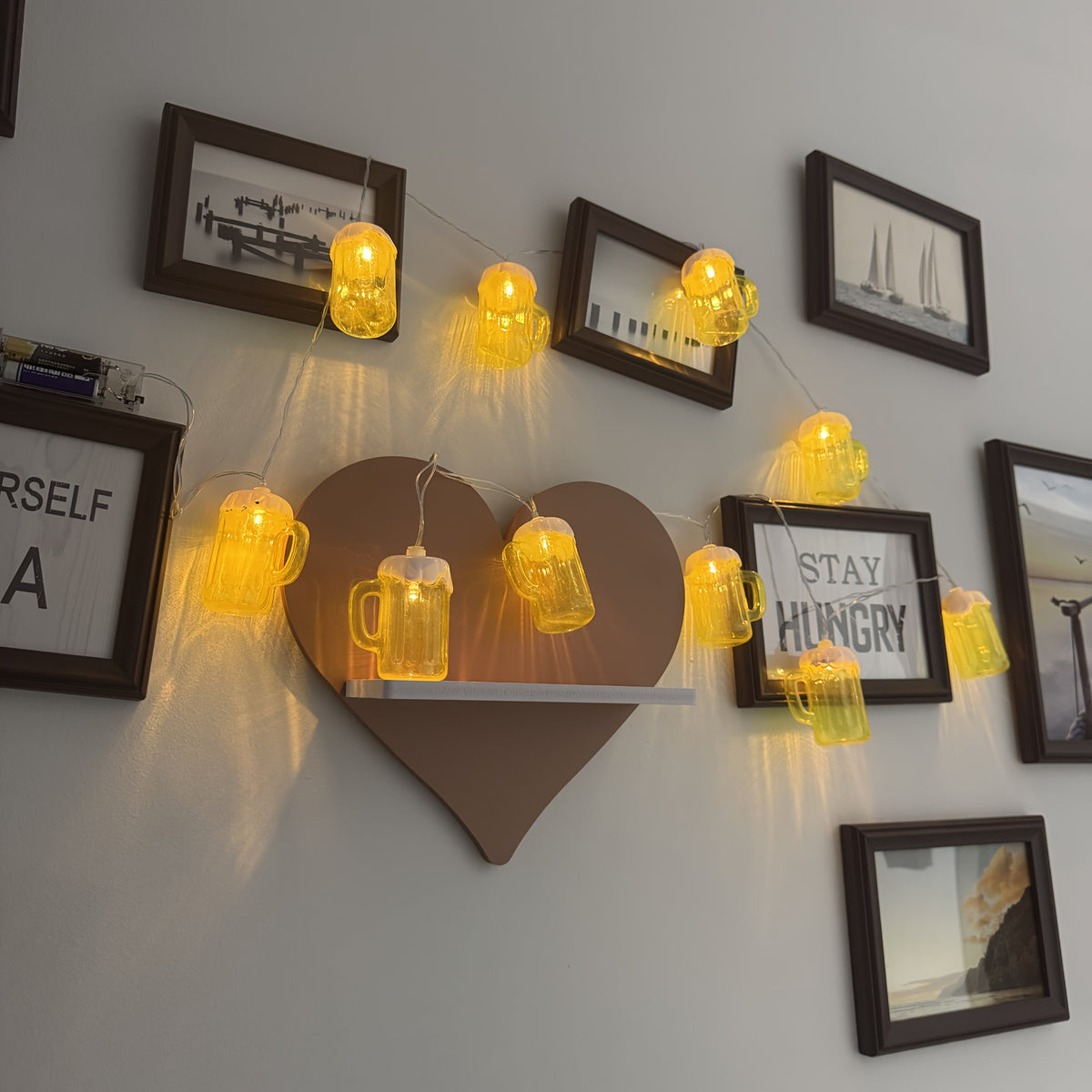 Gerard | Bierpul lichtketting warmwit met 20 LED-lampjes - foto 10