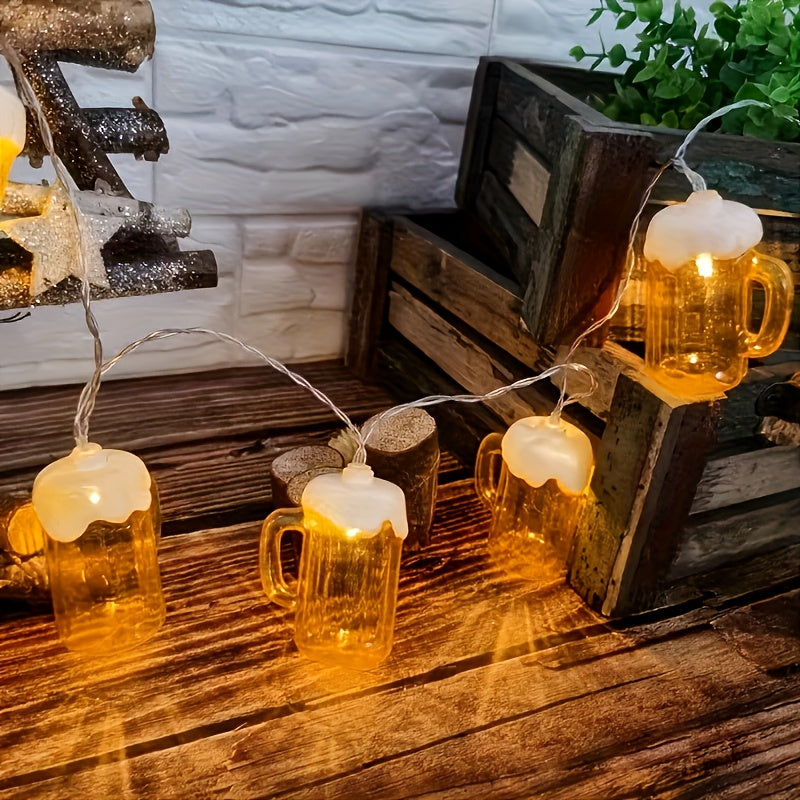 Gerard | Bierpul lichtketting warmwit met 20 LED-lampjes - foto 2