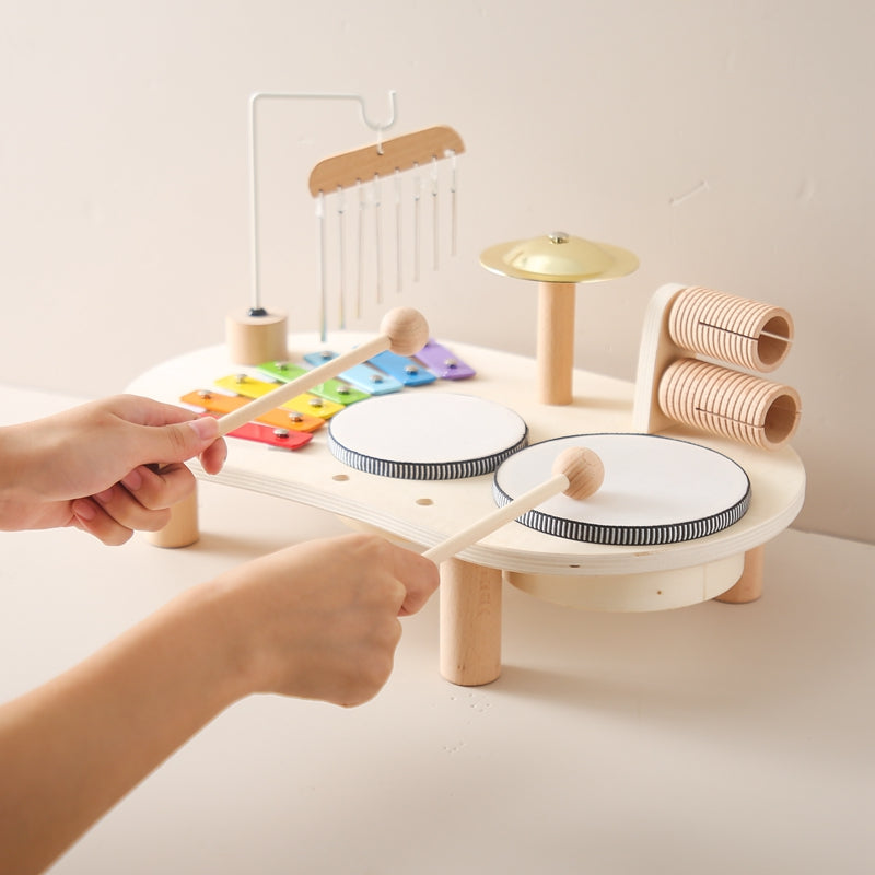Gerben | Houten muziektafel met instrumenten - view 3