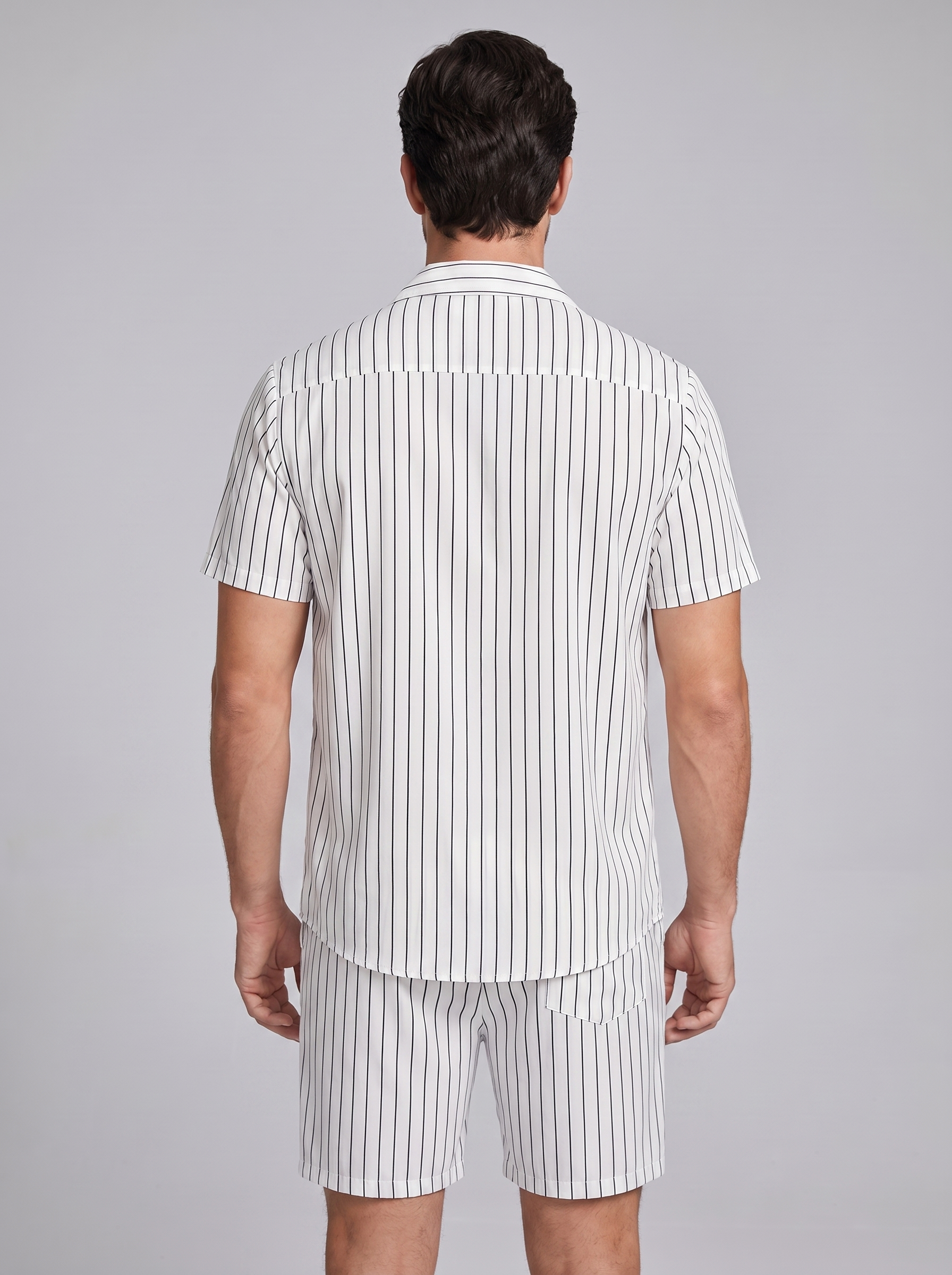 Gerrit | Gestreepte zomerset voor heren met korte mouw - view 18