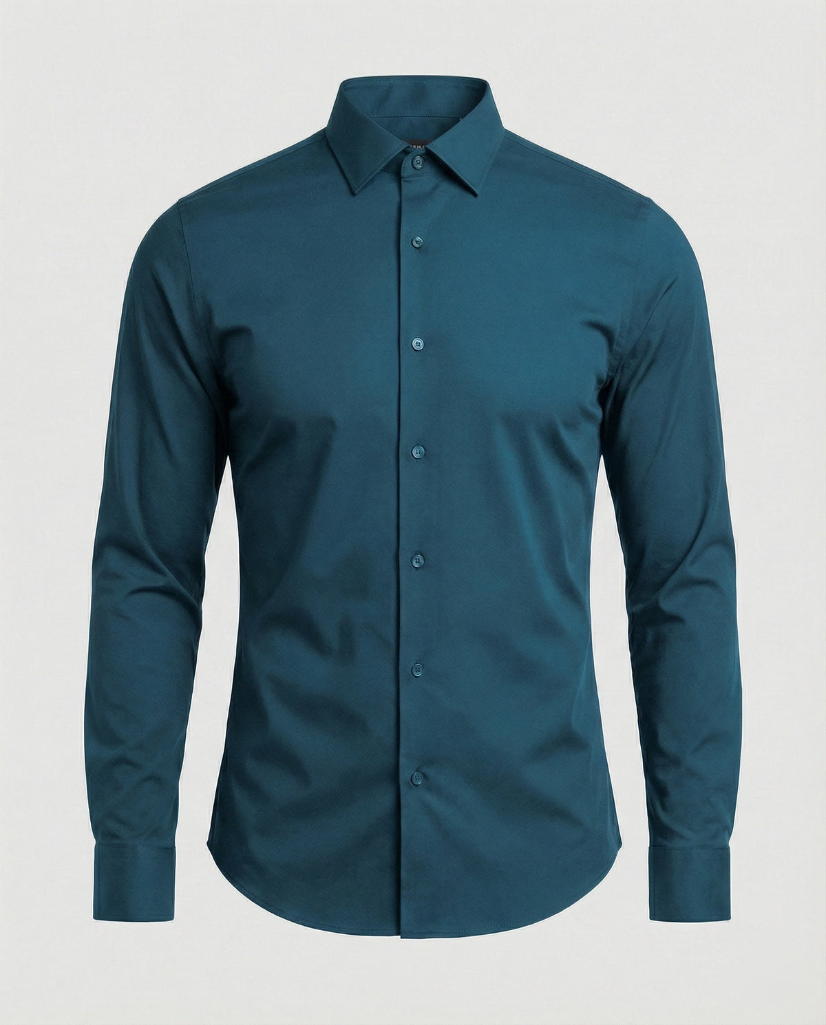 Gideon | Stretch overhemd voor heren, zwart - Marineblauw