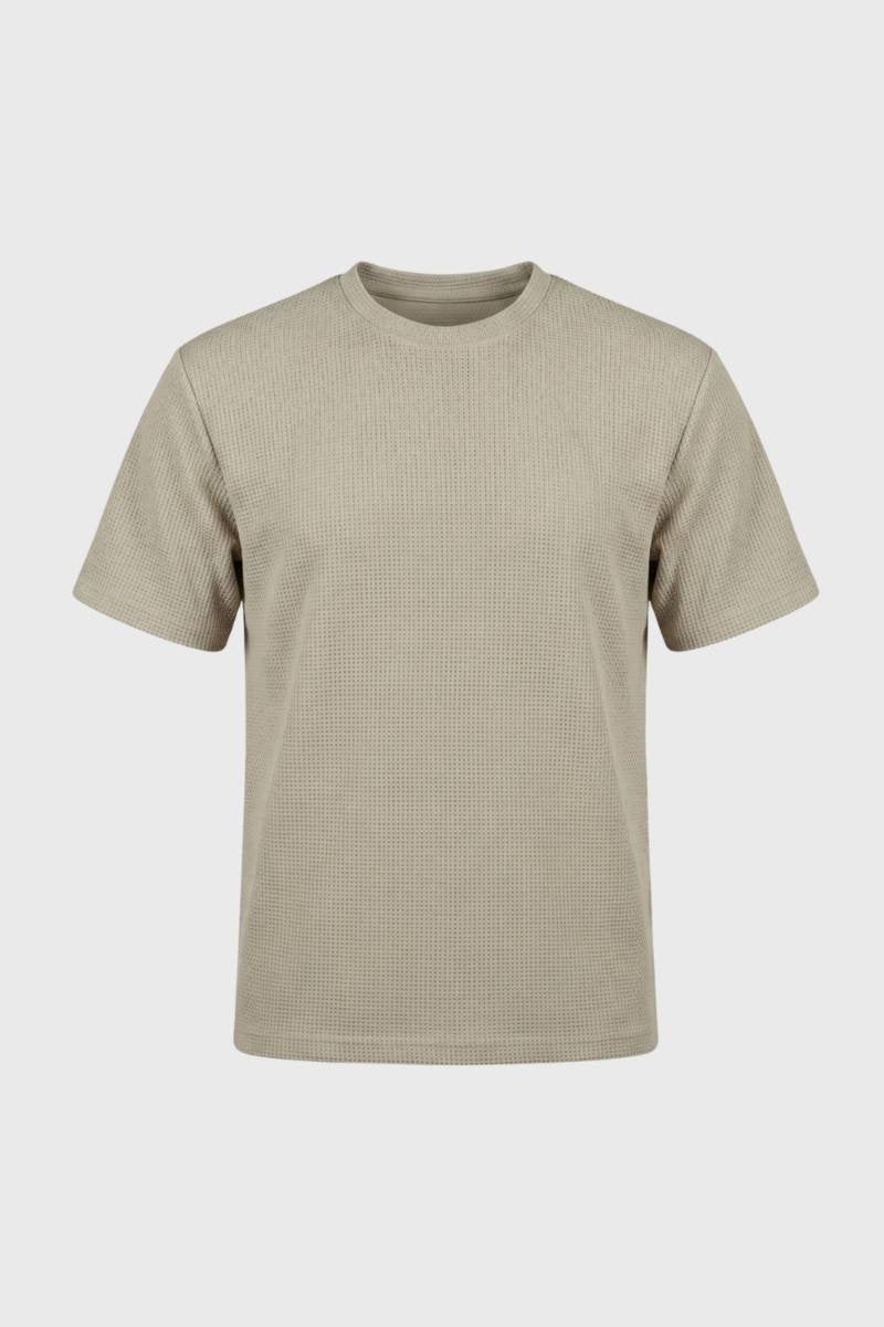 Gijs | T-shirt heren met wafelstructuur - view 1