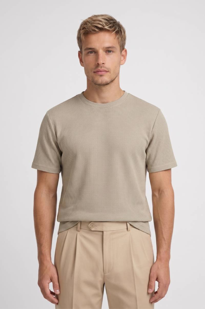 Gijs | T-shirt heren met wafelstructuur - view 2