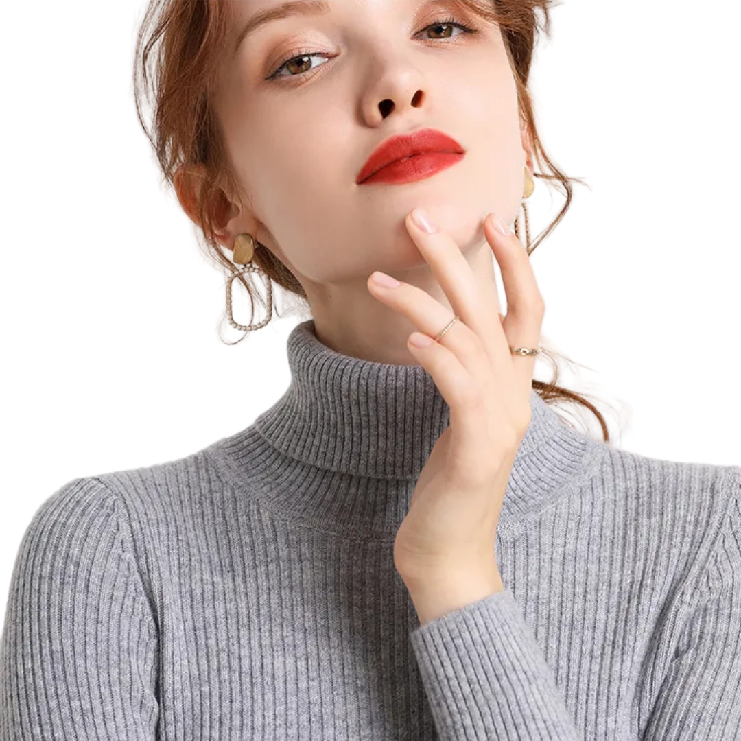 Zachte kasjmier coltrui voor dames – lichtgewicht luxe laag