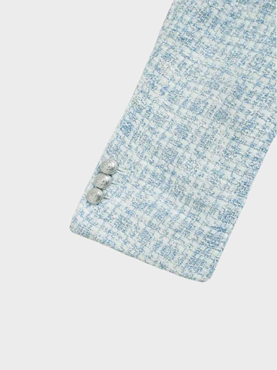 Livia - Stijlvolle Tweed Blazer Met Dubbele Knopen