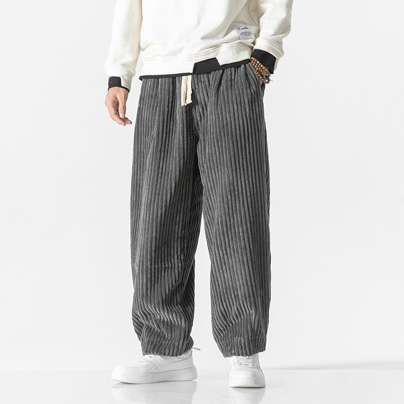 Guus | Corduroy broek voor heren - Grijs