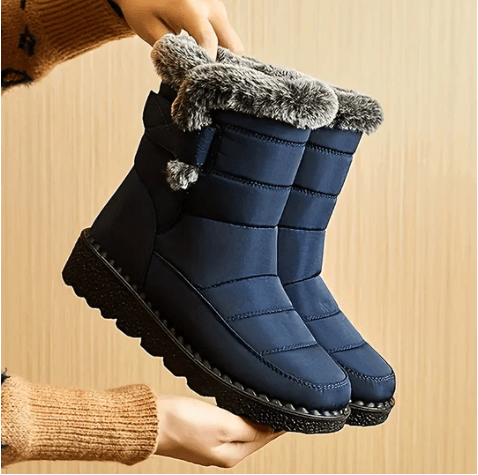 Gwen | Winterlaarzen voor dames met warme voering - Blauw