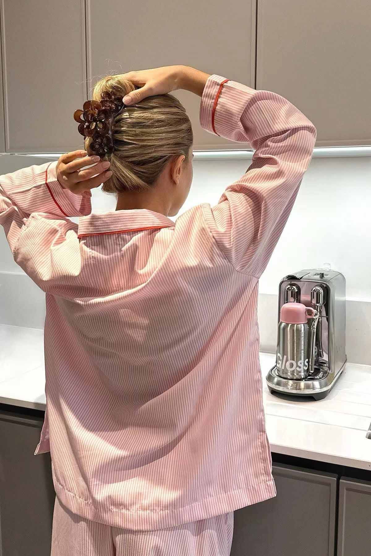 Hanna | Tweedelige pyjamaset voor dames met hartjes - view 3