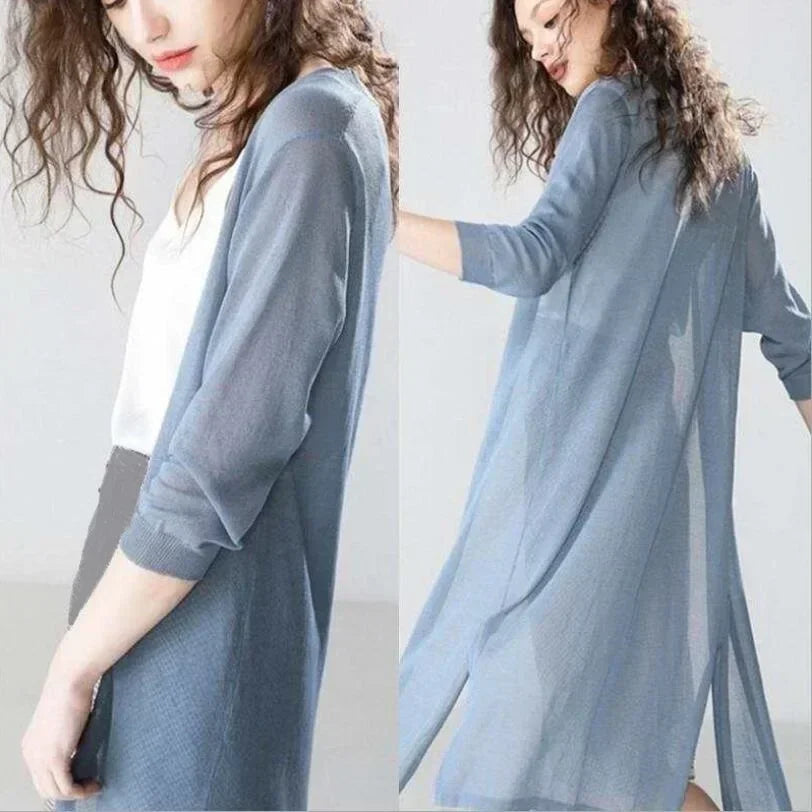 Heleen | Licht lang vest voor dames - view 14