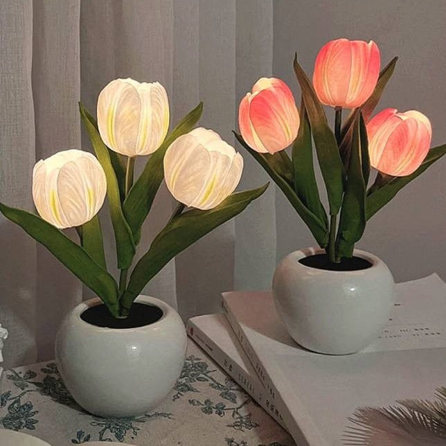 Hessel | LED tulpen nachtlamp met warm licht - foto 12