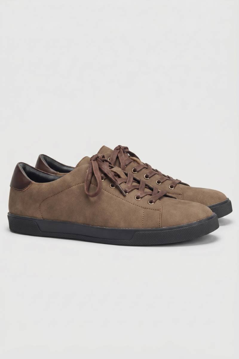 Hidde | Sneakers voor heren met veters - Chocolade