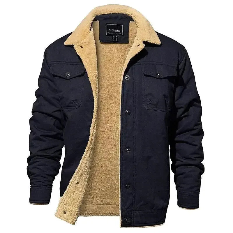 Hugo - Manteau chaud avec col et doublure en teddy