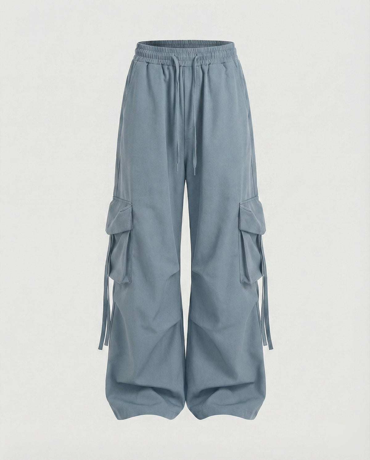 Isabelle | Baggy cargobroek voor dames, ecru - Blauw