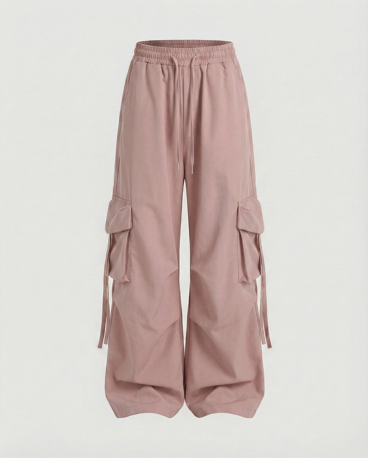 Isabelle | Baggy cargobroek voor dames, ecru - Roze
