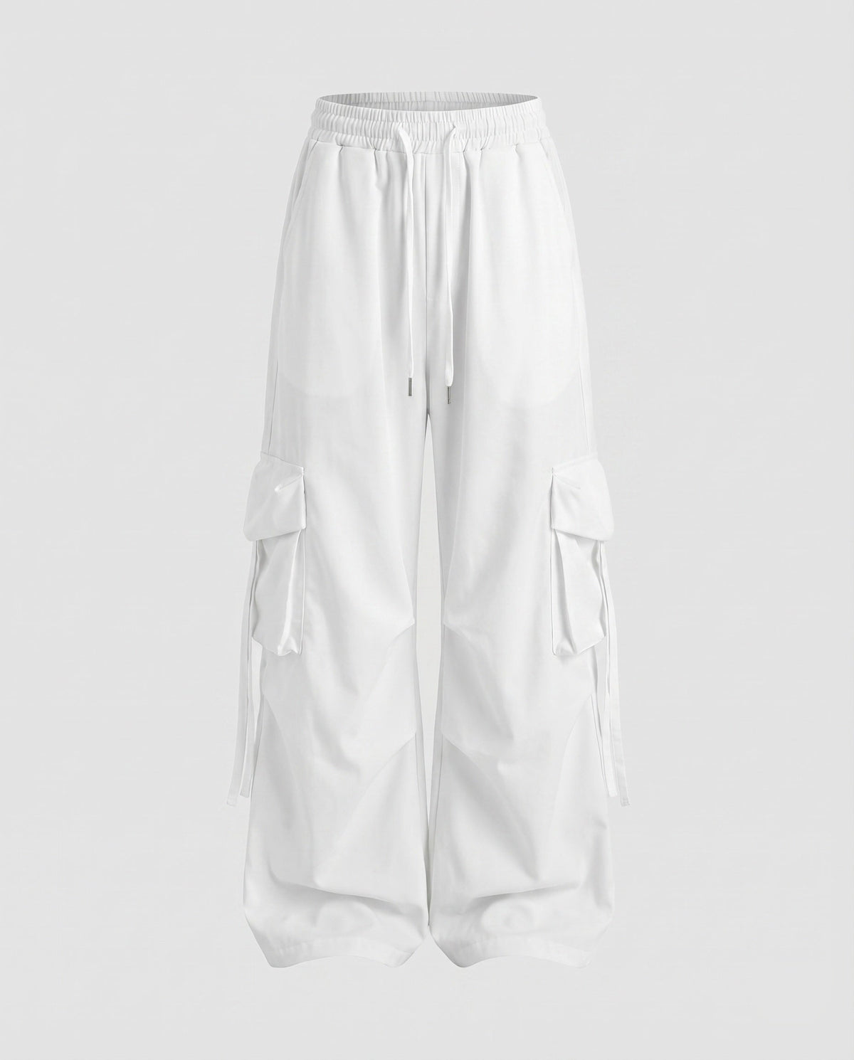 Isabelle | Baggy cargobroek voor dames, ecru - Wit