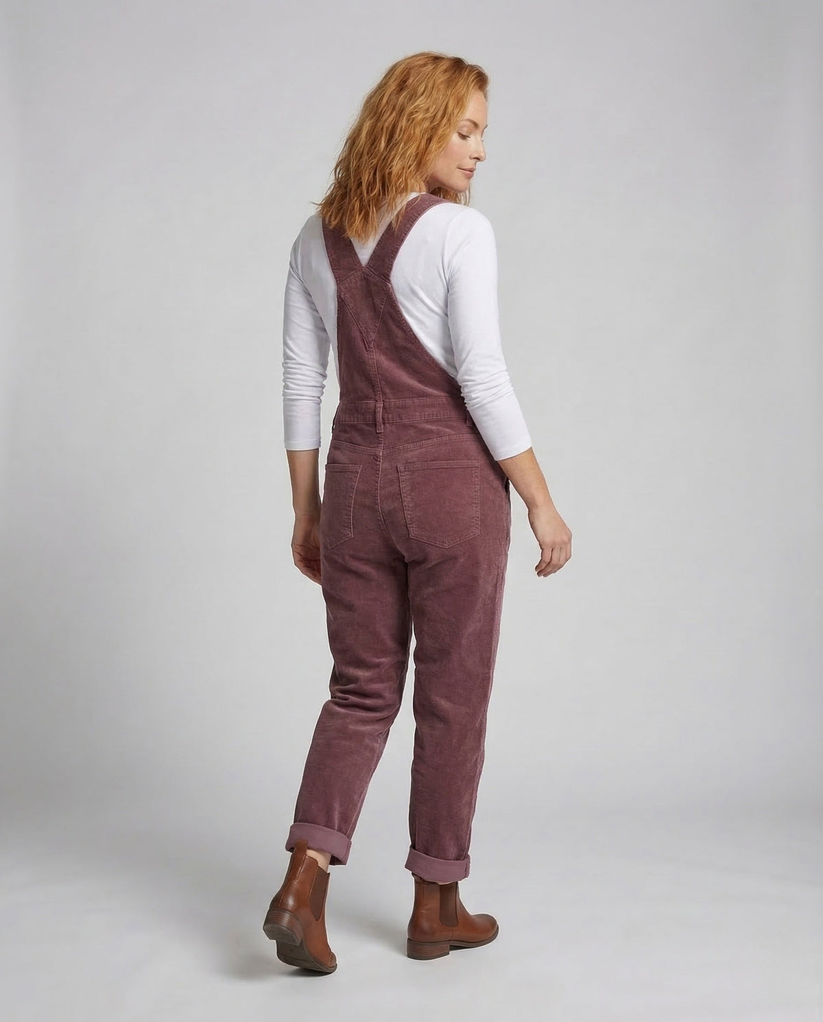 Jenny | Wijde corduroy tuinbroek voor dames - foto 7