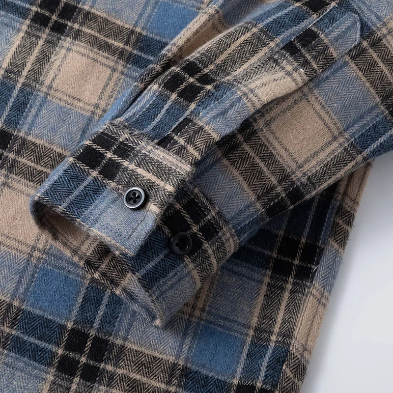 Jeroen | Geruit overshirt voor heren - Groen