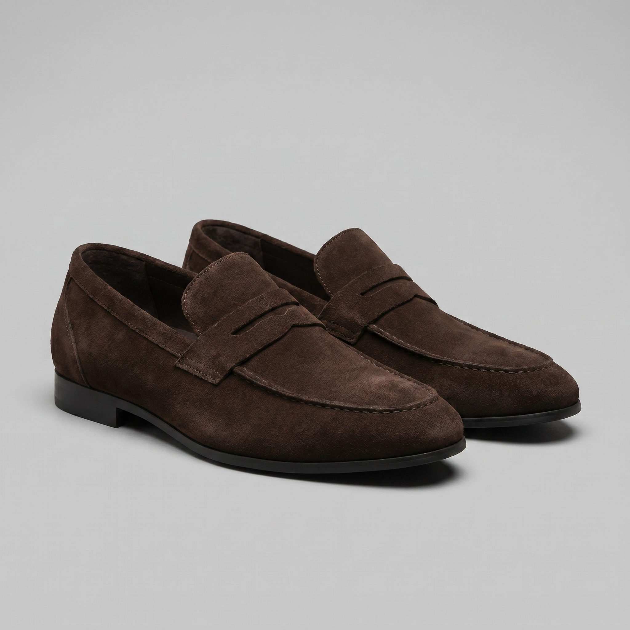 Jesse | Suède penny loafers voor heren - view 19