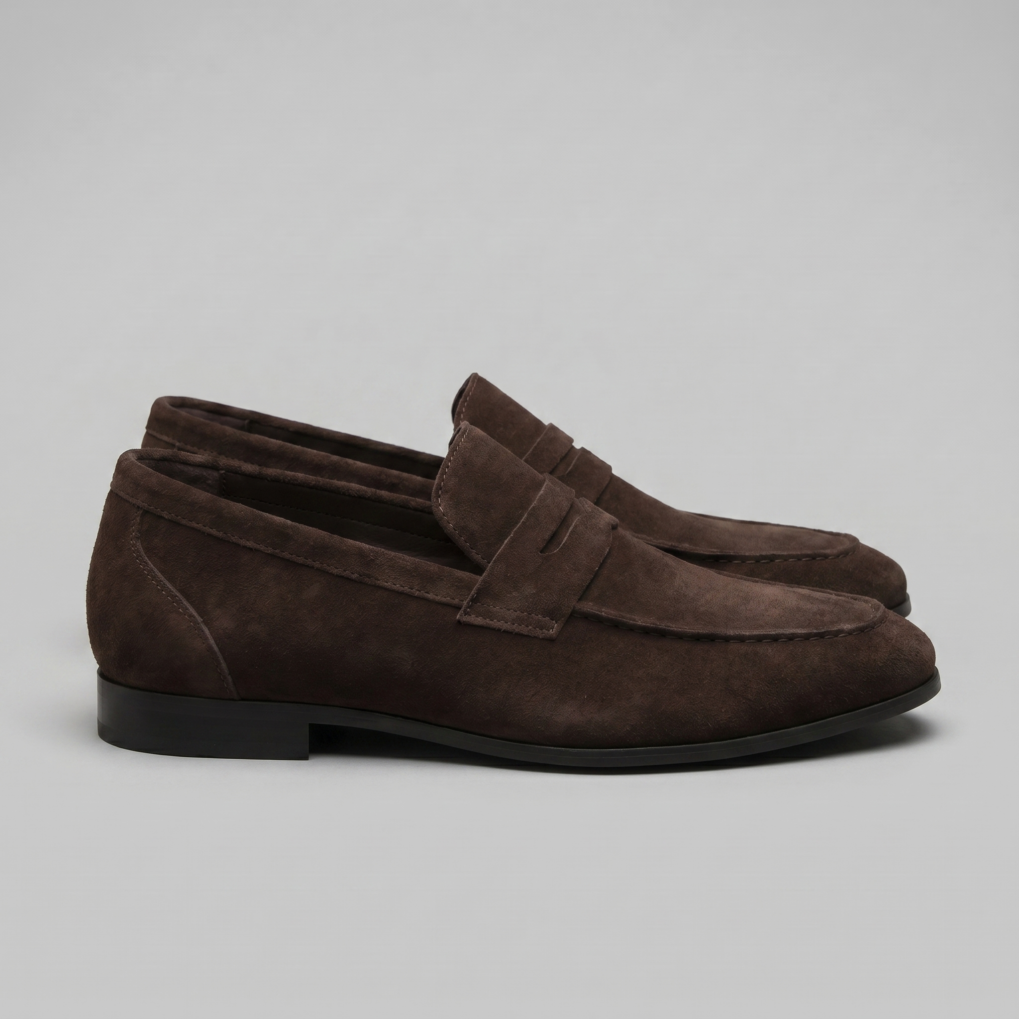 Jesse | Suède penny loafers voor heren - view 20
