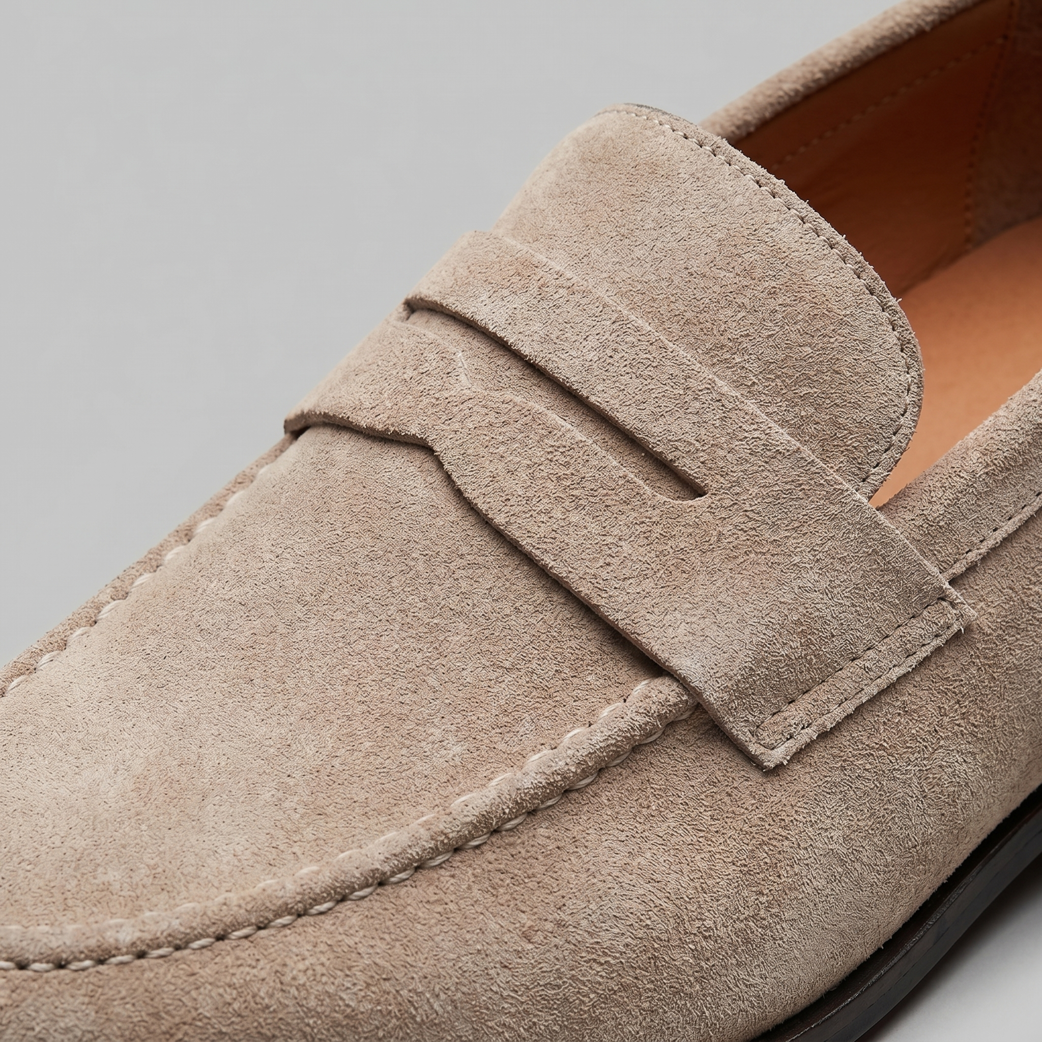 Jesse | Suède penny loafers voor heren - view 26