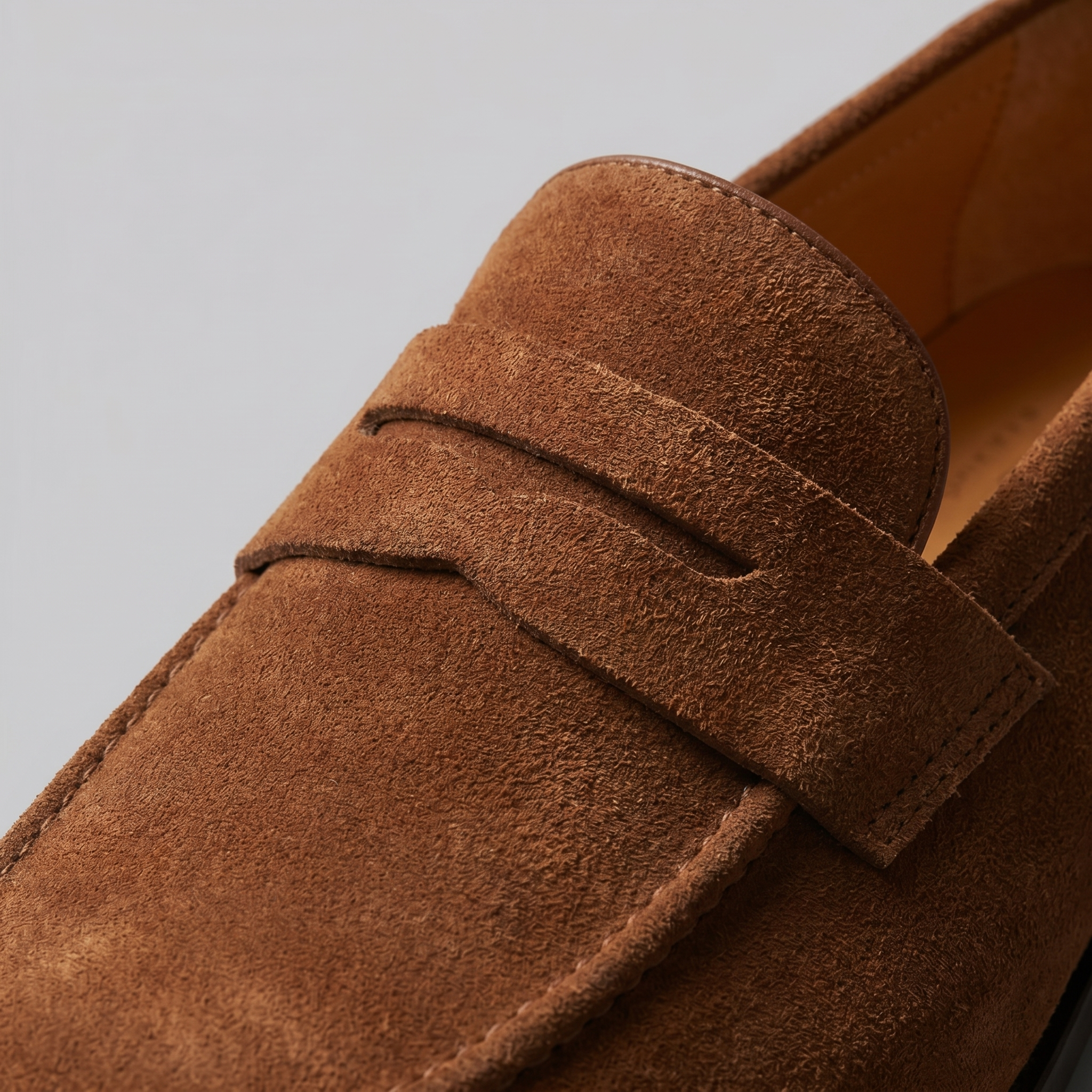 Jesse | Suède penny loafers voor heren - view 30