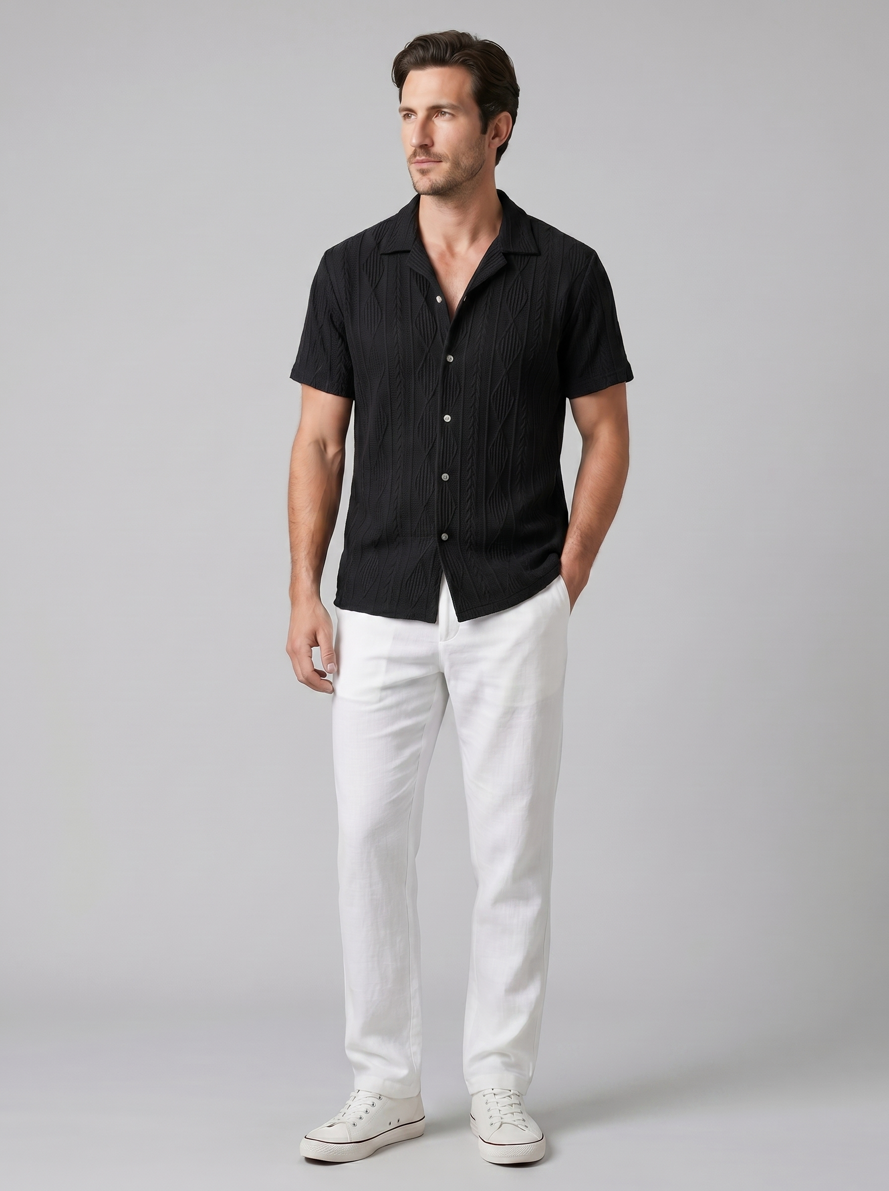 Job | Gebreide zomerset voor heren - view 11