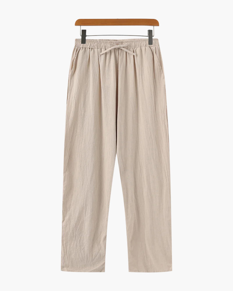 Johannes | Oversized zomerbroek voor heren - Beige