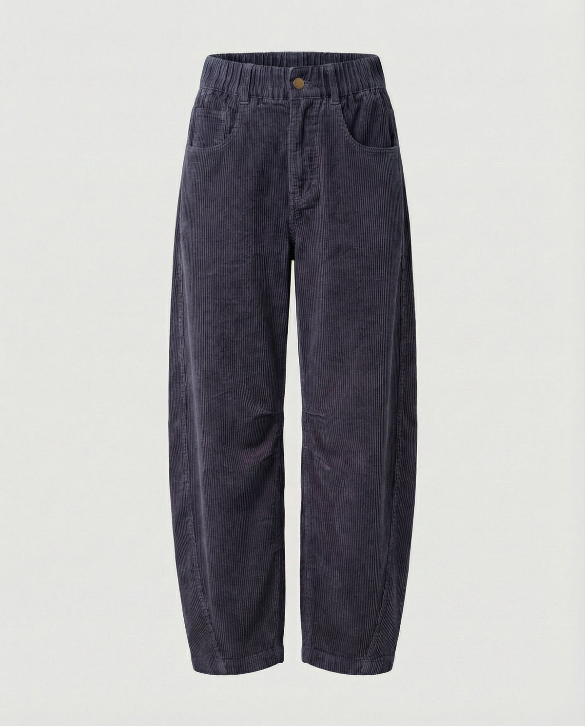 Jolijn | Corduroy broek voor dames met hoge taille - Blauw