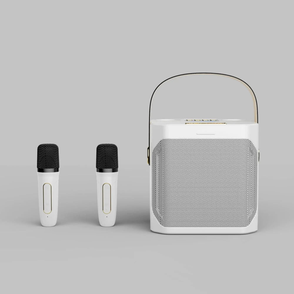 Joost | Draagbare karaoke speaker met twee microfoons - view 3