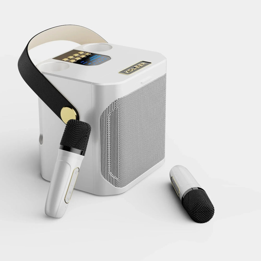 Joost | Draagbare karaoke speaker met twee microfoons - view 5