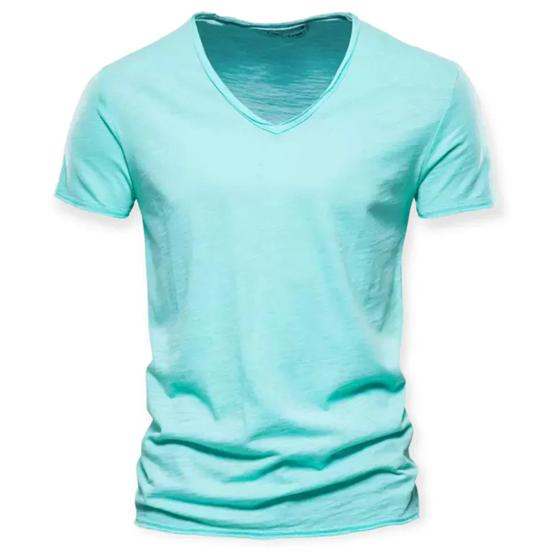 Jorn | V-hals T-shirt voor heren - Lichtblauw