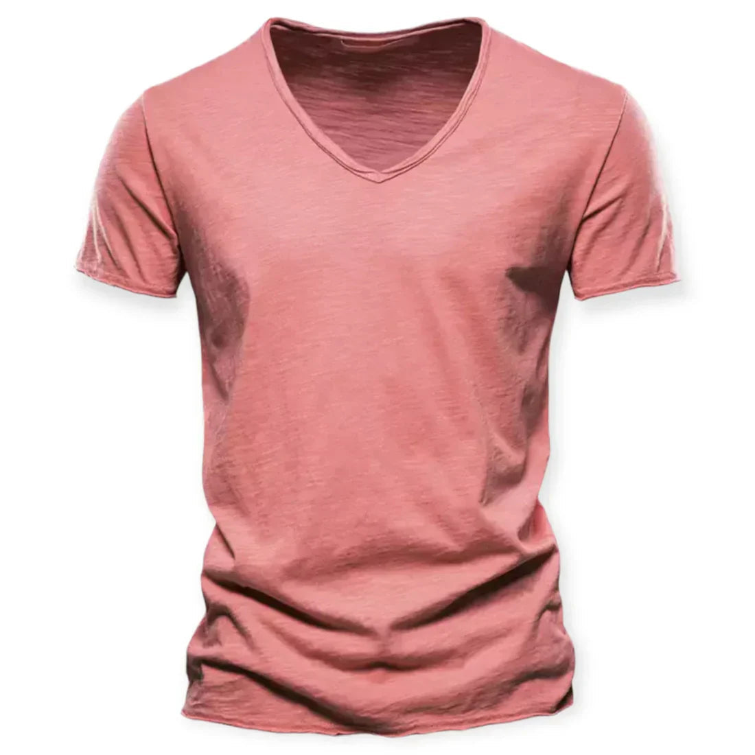 Jorn | V-hals T-shirt voor heren - Roze