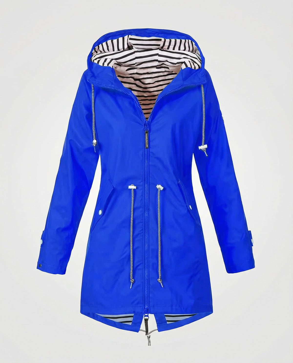 Julia | Regenjas met capuchon voor dames - Blauw