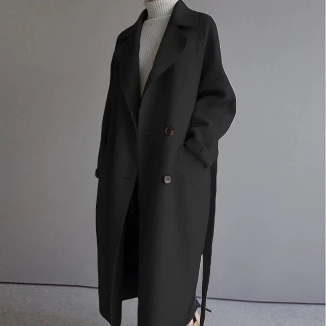 Marlene - Dames kasjmier trenchcoat jas