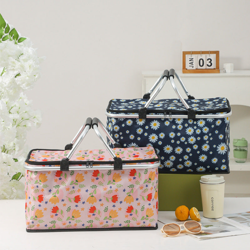 Karel | Opvouwbare koeltas met bloemenprint - view 4