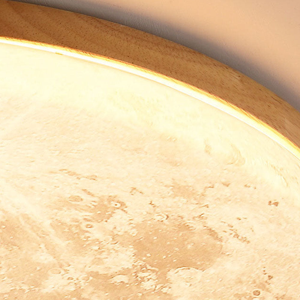 Kees | Houten plafondlamp met maandesign - foto 15