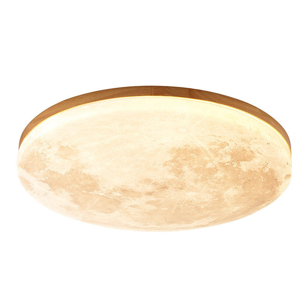 Kees | Houten plafondlamp met maandesign - foto 16