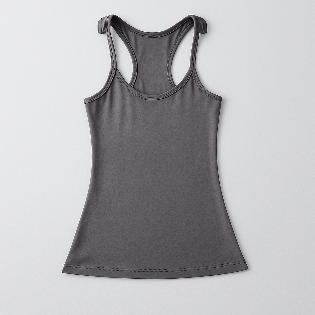 Kim | Getailleerde tanktop voor dames - Donkergrijs