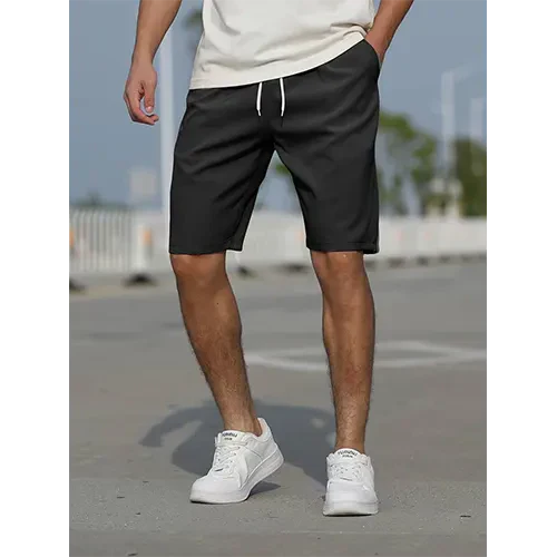 Koen | Korte broek voor heren met relaxte pasvorm - Zwart