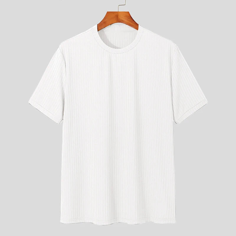 Lars | Geribd t-shirt voor heren met ronde hals - view 6