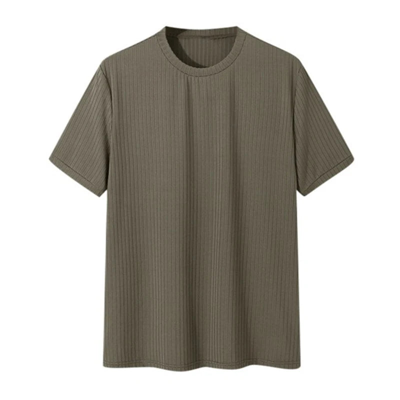 Lars | Geribd t-shirt voor heren met ronde hals - view 9