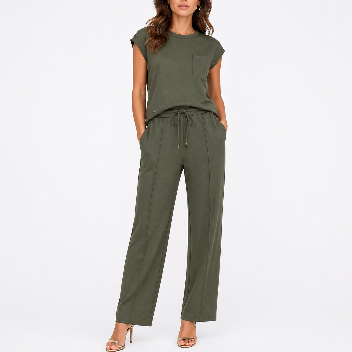 Lena | Tweedelige set voor dames - Groen