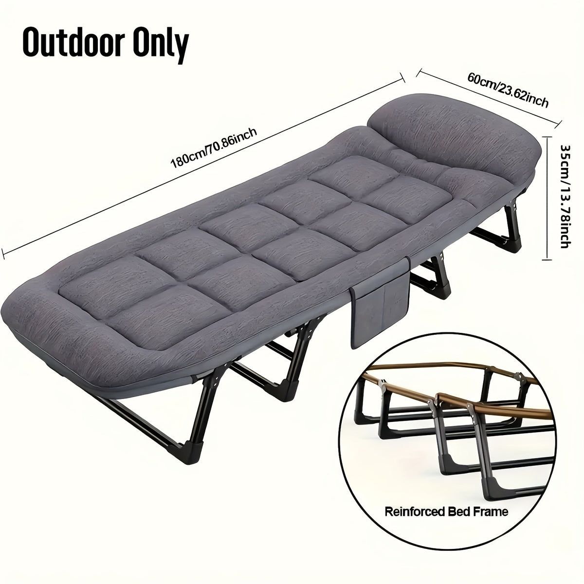 Leon | Opvouwbaar campingbed voor volwassenen - foto 12